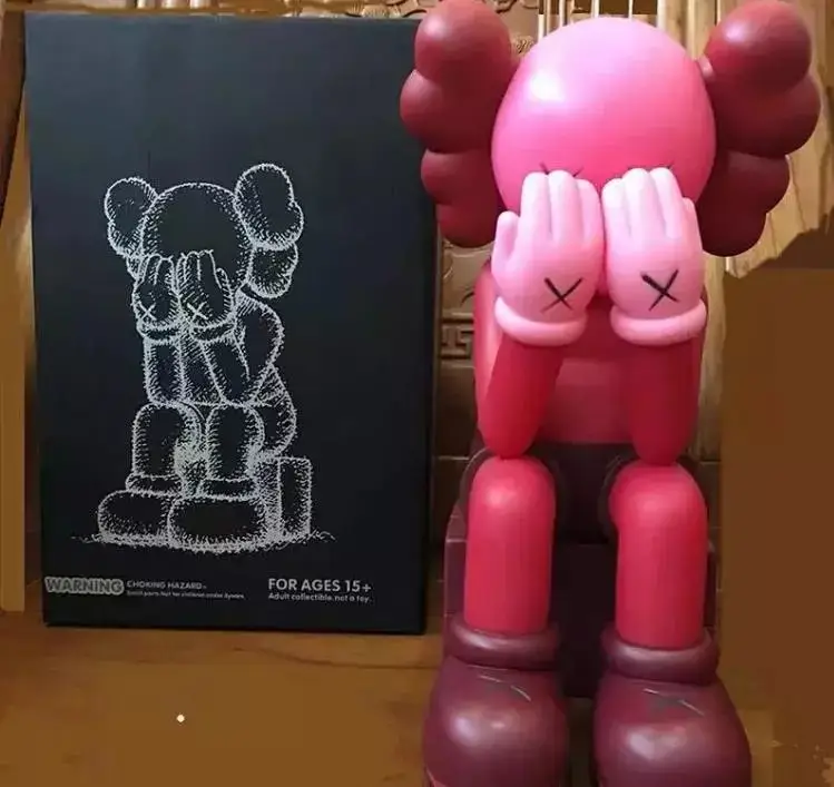 Kaws Figure — 28cm shy Chinese red colorway — USFans Spreadsheet photo