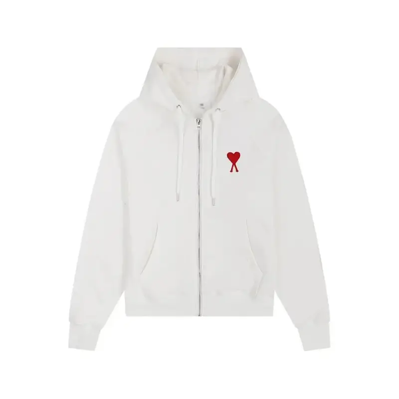 CDG Hearts Hoodie — White -401# colorway — USFans Spreadsheet photo