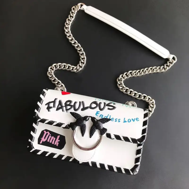 Pinko Bag — Graffiti Woven White Small colorway — USFans Spreadsheet photo