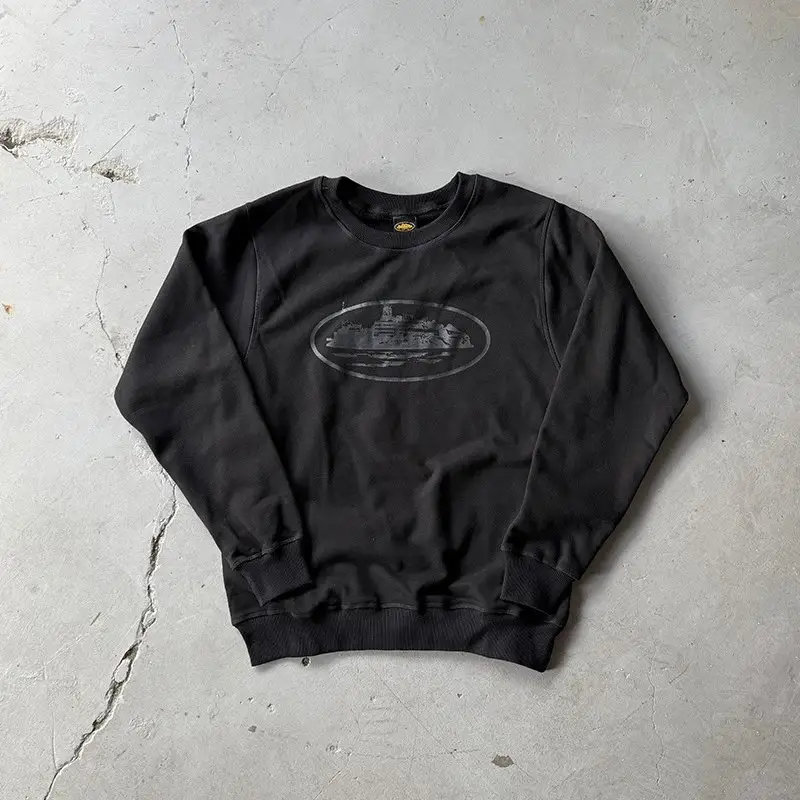 Corteiz short — YL001/Black Print/Black/Sweat colorway — USFans Spreadsheet photo