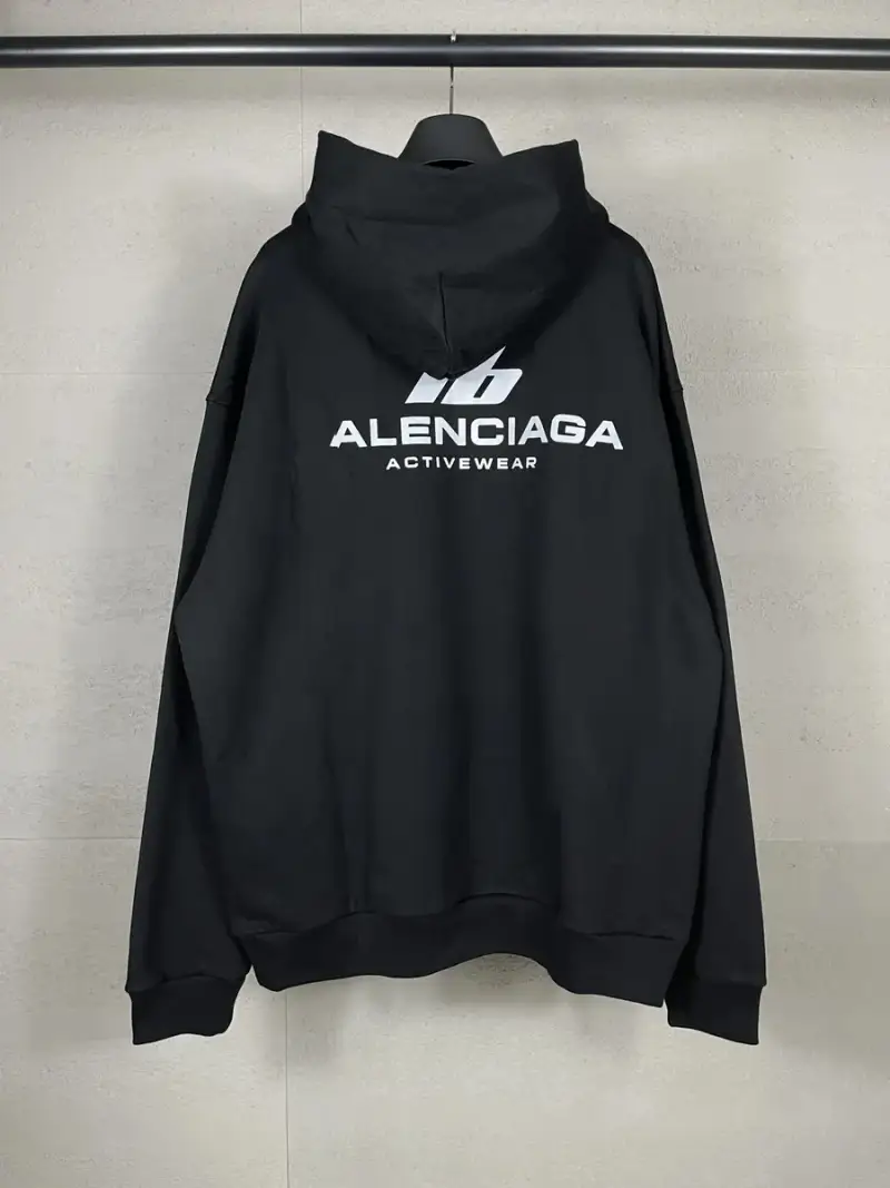 Balenciaga Activewear Hoodie — Black colorway — USFans Spreadsheet photo