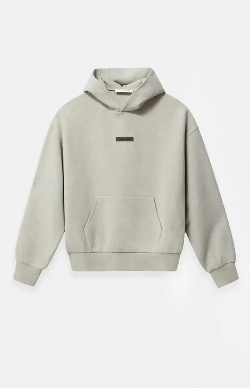 Essentials Hoodie — stone gray HeatherStone colorway — USFans Spreadsheet photo
