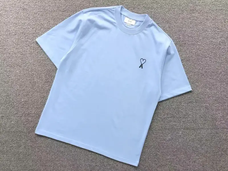 Ami Paris Tees with Small Logo — light blue 2616 colorway — USFans Spreadsheet photo