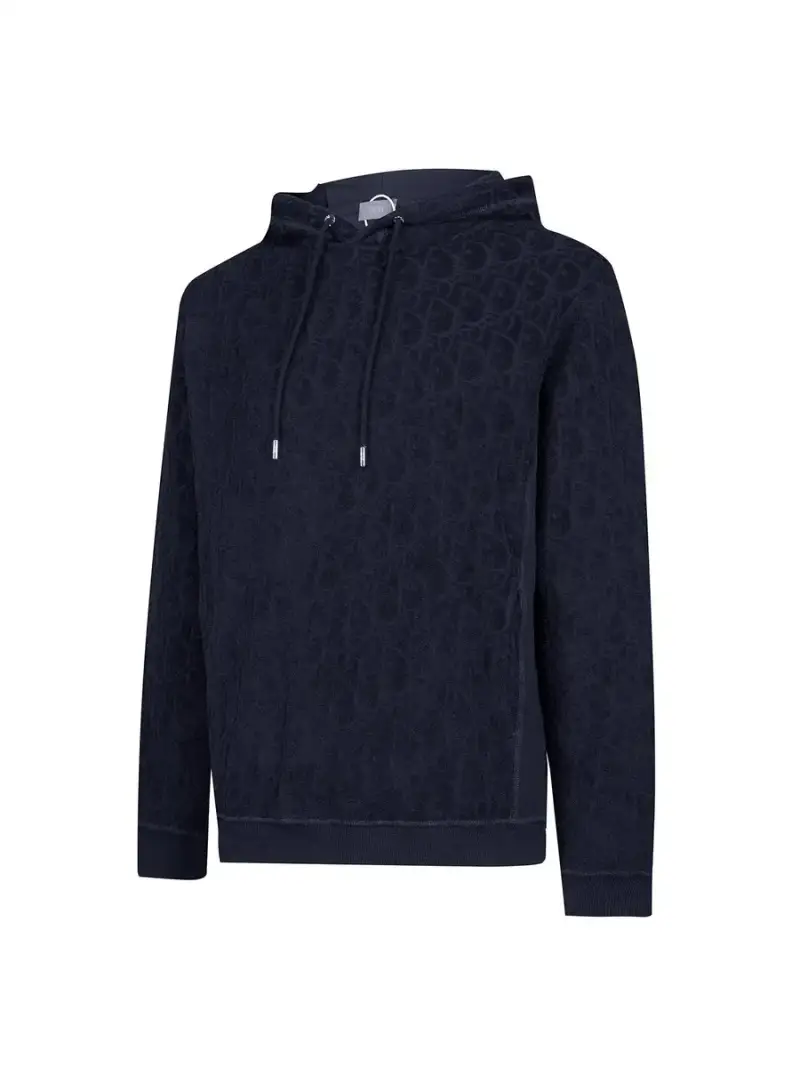 Dior Towel Oblique Hoodie — Tibetan blue colorway — USFans Spreadsheet photo