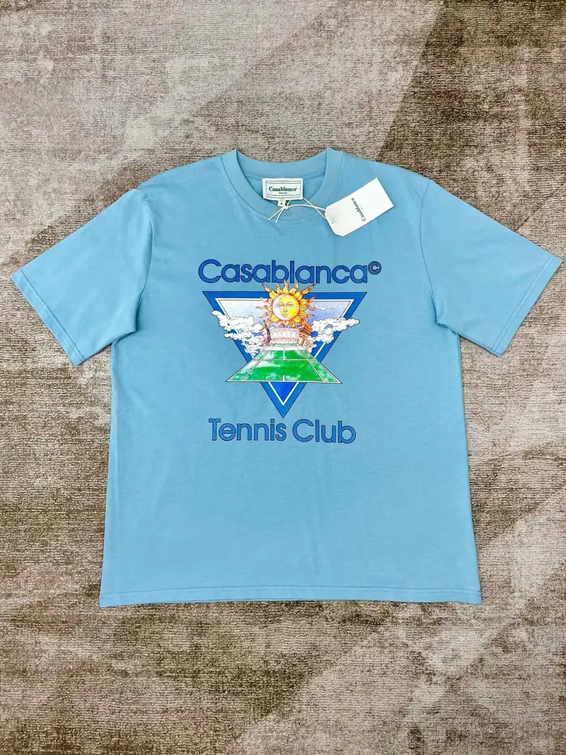 Casablanca T-Shirt — Sky Blue 1 colorway — USFans Spreadsheet photo