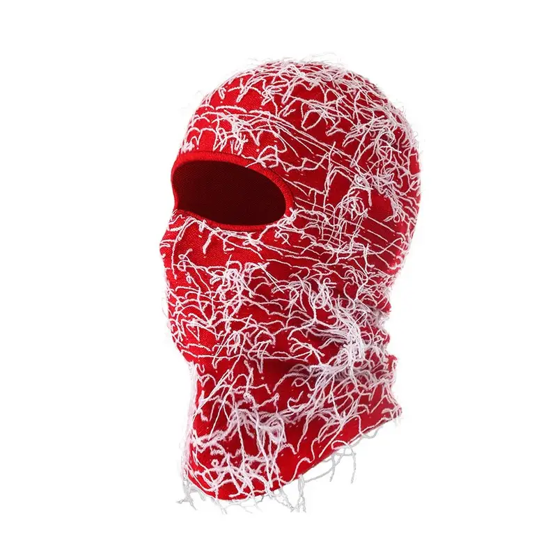 Yeat Mask — white whiskers on red background colorway — USFans Spreadsheet photo