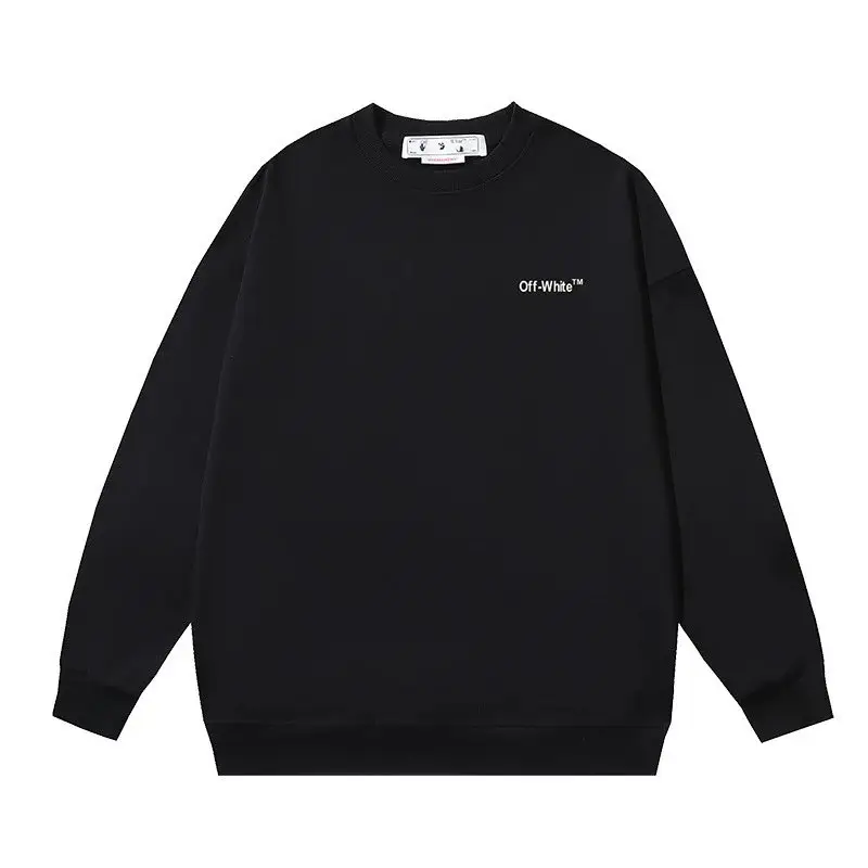 Off-White White Crewneck — 130 black colorway — USFans Spreadsheet photo