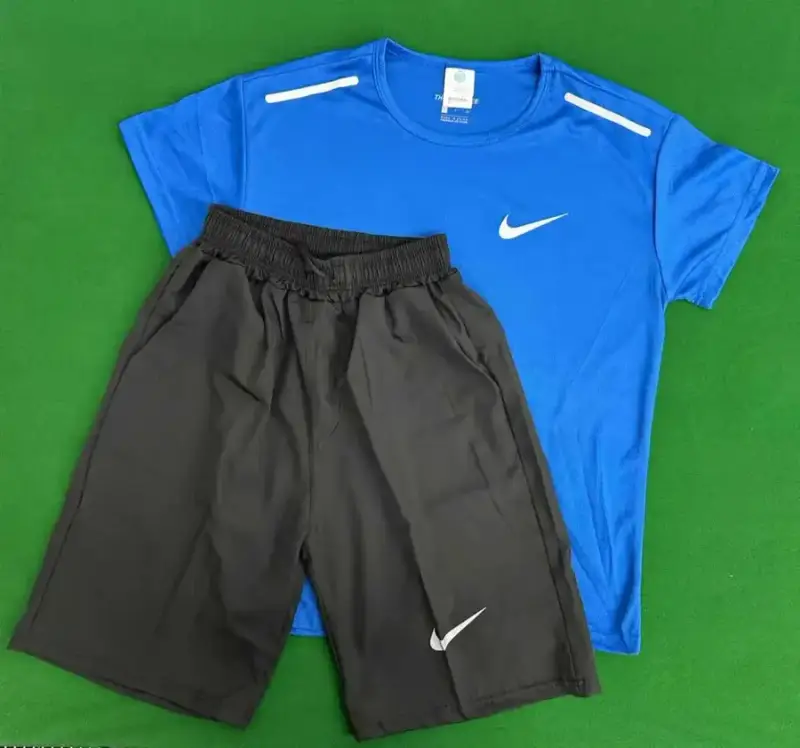 Nike Suits — Reflective Hook Quick-drying Short-sleeved Suit Dark Blue colorway — USFans Spreadsheet photo
