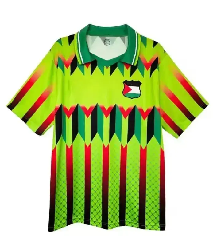 Palestine Jersey — Vintage Palestine Asausa Green Neon Gree colorway — Kakobuy Spreadsheet photo