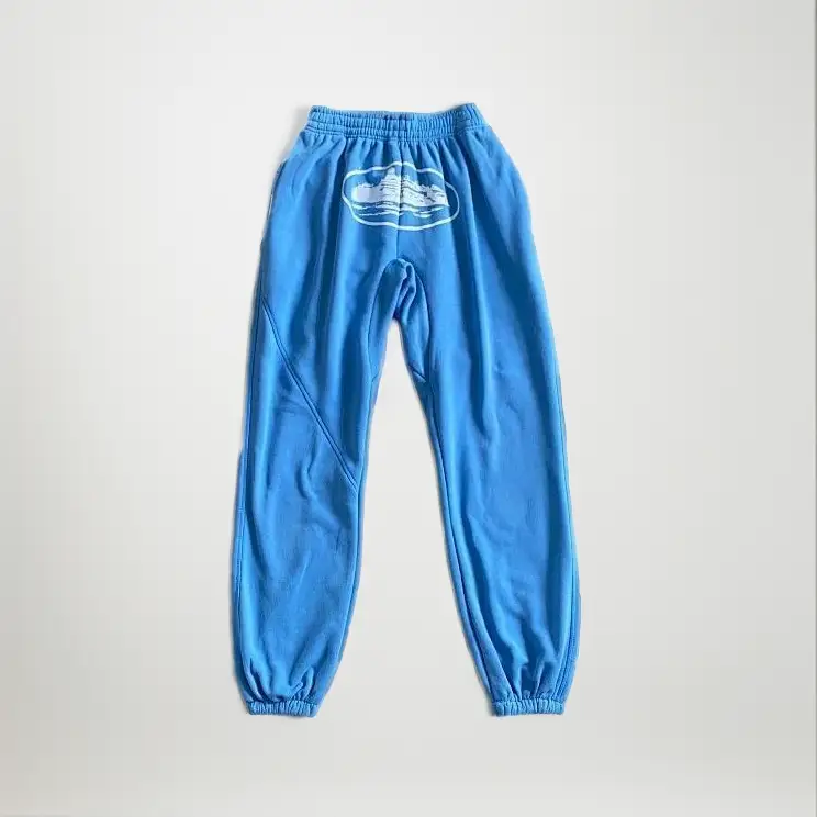 Corteiz Alcatraz Basic Triple Black Pants — Baby Blue colorway — USFans Spreadsheet photo