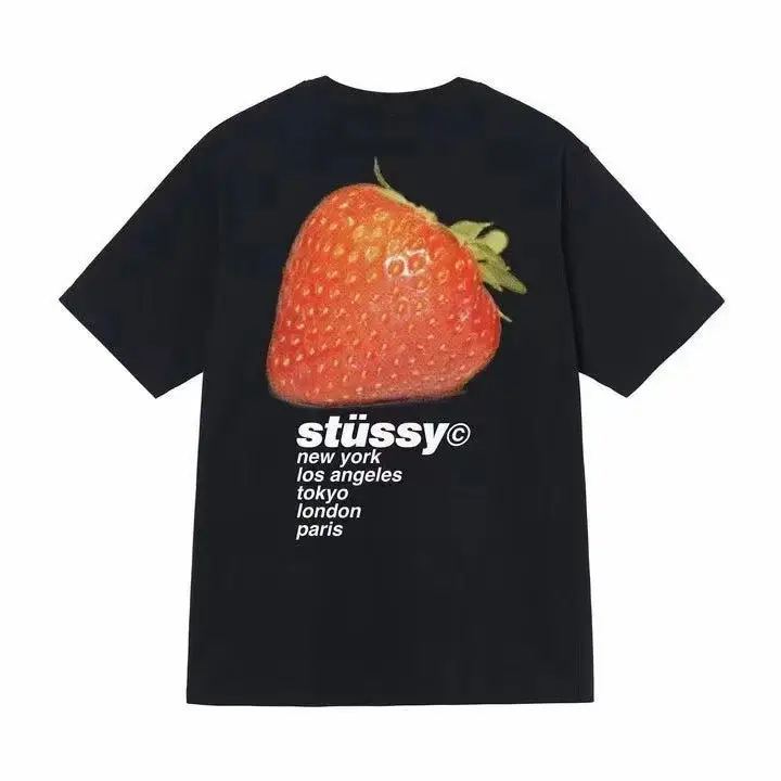Stussy Tee — Black [Strawberry]] colorway — Kakobuy Spreadsheet photo