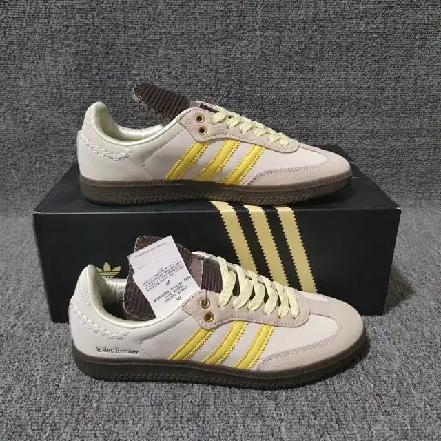 Adidas Originals Samba Shoes — WB Samba White Brown Long Tongue colorway — Kakobuy Spreadsheet photo