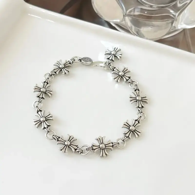 Chrome Hearts Bracelet — Cross with hook buckle bracelet SL156 colorway — USFans Spreadsheet photo