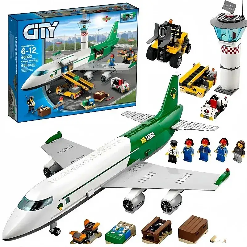 City High-Speed Passenger Train — 61003-large cargo airport flights-approximately 1.5KG colorway — USFans Spreadsheet photo
