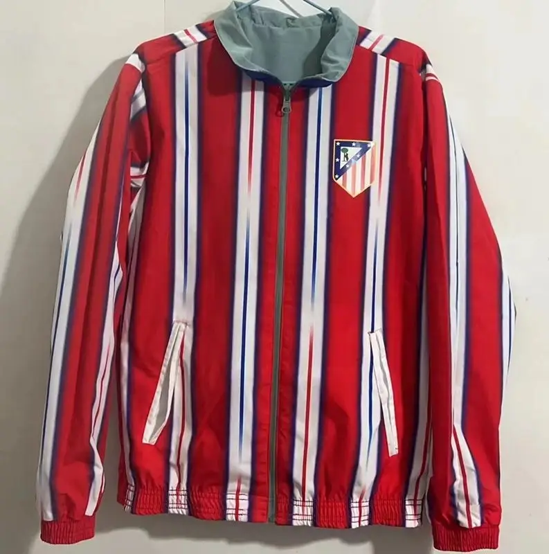 Vintage Jersey Hoodie Zip — Atletico Madrid Double-Sided Silicone Co colorway — Kakobuy Spreadsheet photo