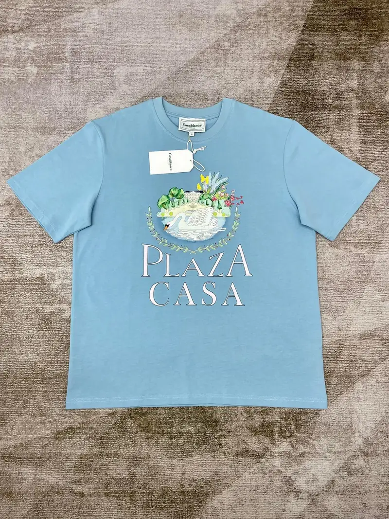Casablanca T-Shirt — Lake Blue 1 colorway — USFans Spreadsheet photo
