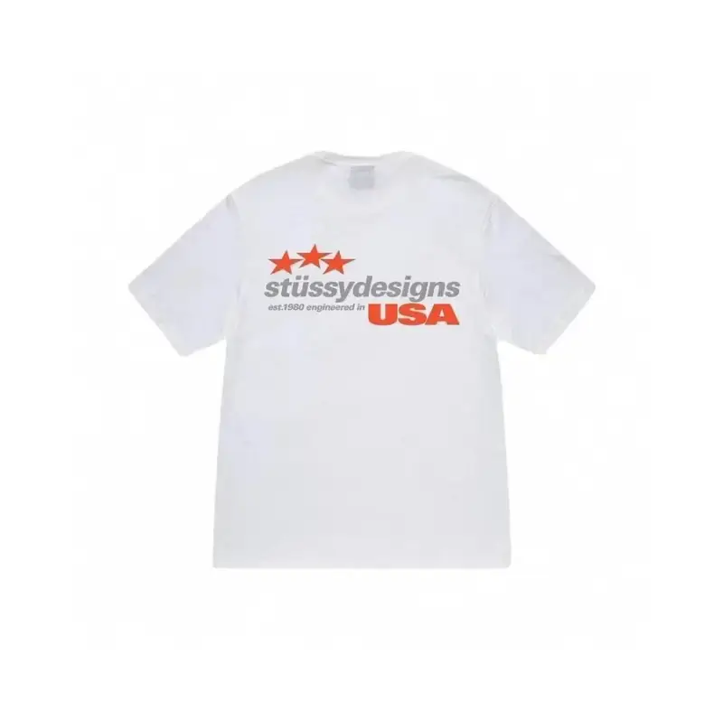 Stussy Tees — 02 White colorway — USFans Spreadsheet photo
