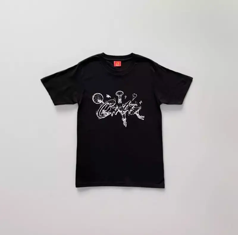 Corteiz Tee — Sky Diver Black colorway — USFans Spreadsheet photo