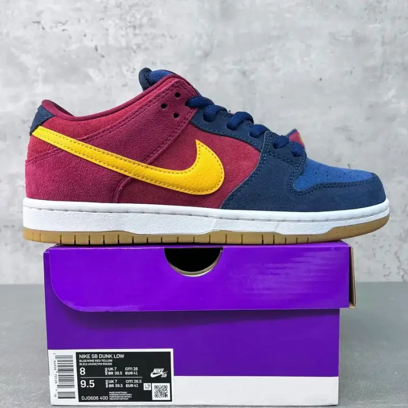 Dunk Parra Shoes — red and blue DJ0606-400 colorway — USFans Spreadsheet photo