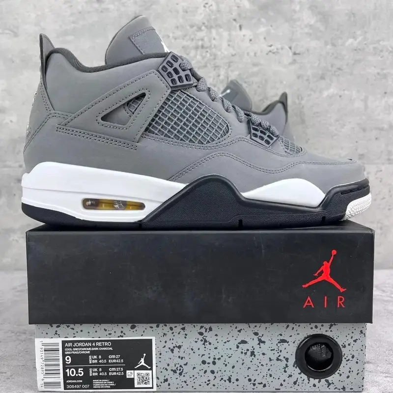 Jordan 4 Manila — Cool Grey 308497-007 colorway — USFans Spreadsheet photo