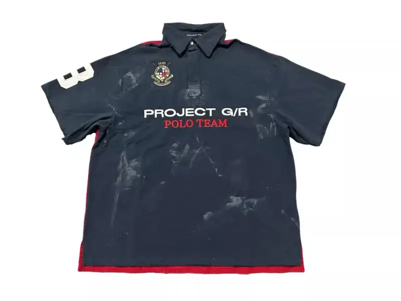 GRAILZ polo — Blue red stitching [short sleeve version colorway — Kakobuy Spreadsheet photo