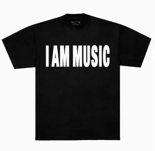 T-Shirt "I Am Music" PlayBoi Carti — Black colorway — Kakobuy Spreadsheet photo