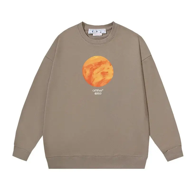 Off-White White Crewneck — 155 camel colorway — USFans Spreadsheet photo