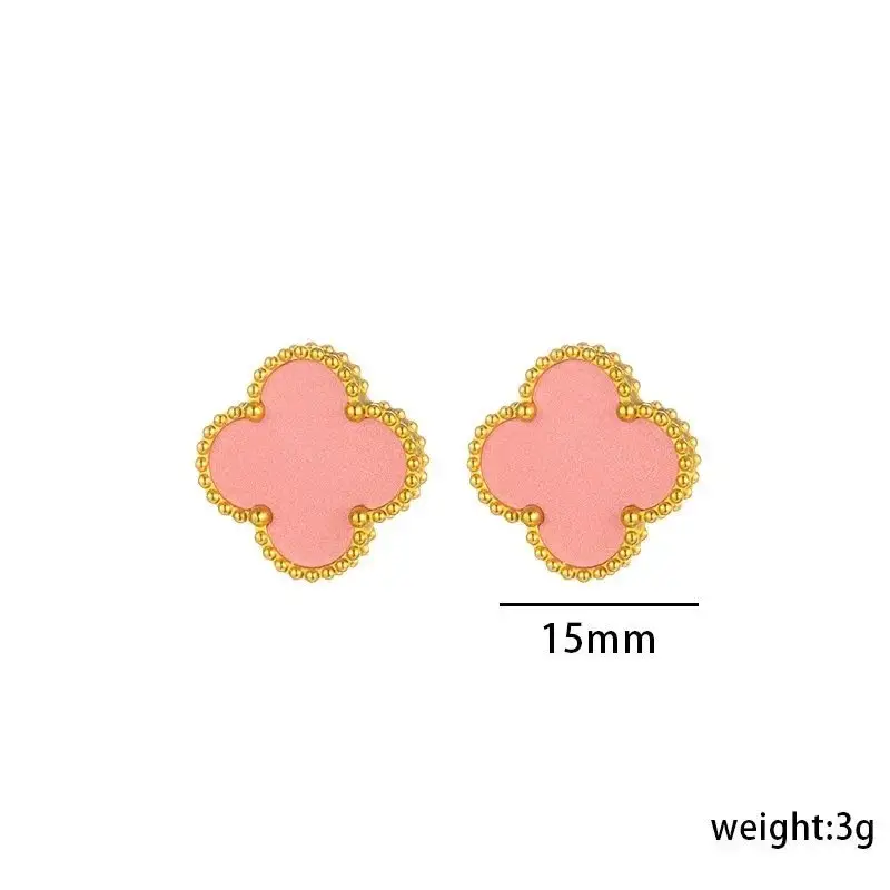 Vancleef Necklace — 6606 powder shell earrings 1.5CM colorway — USFans Spreadsheet photo