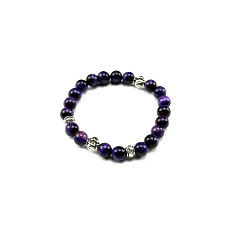 Chrome Hearts Beat Bracelet — Purple Tiger Eye Stone colorway — USFans Spreadsheet photo