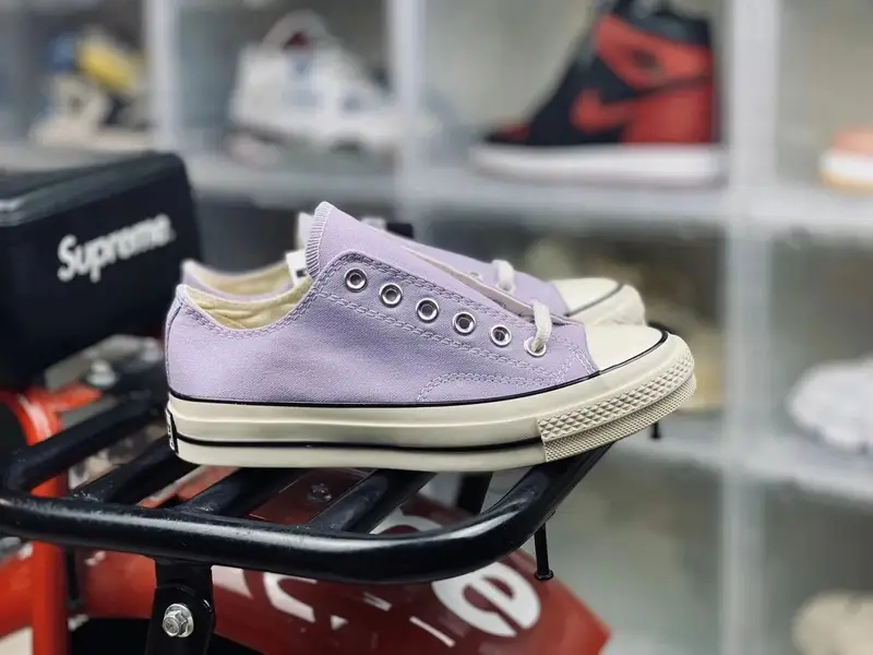 Converse Basic And CDG — taro color low side colorway — Kakobuy Spreadsheet photo