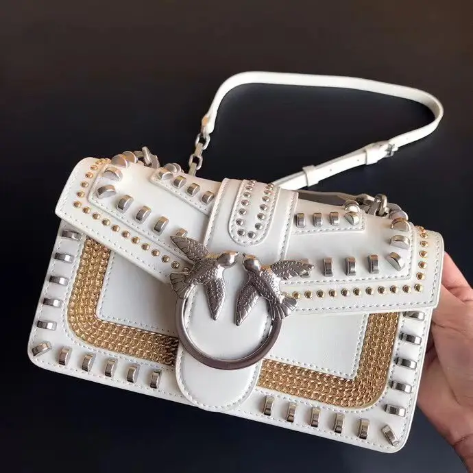 Pinko Bag — 20 Rivet White Small colorway — USFans Spreadsheet photo
