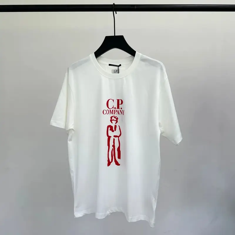 CP Company Logo T-Shirt — 9013 White colorway — Kakobuy Spreadsheet photo