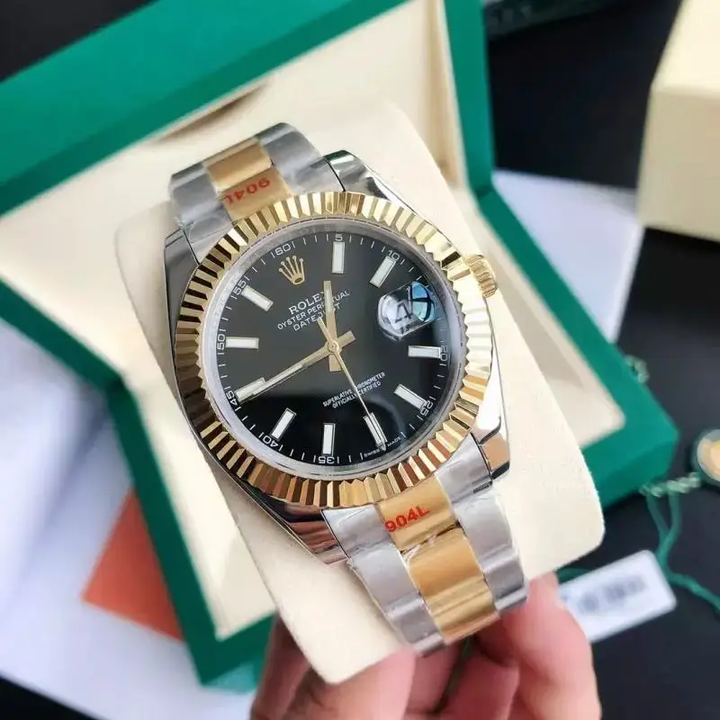 ROLEX — Gold and black dial – three-link strap colorway — USFans Spreadsheet photo