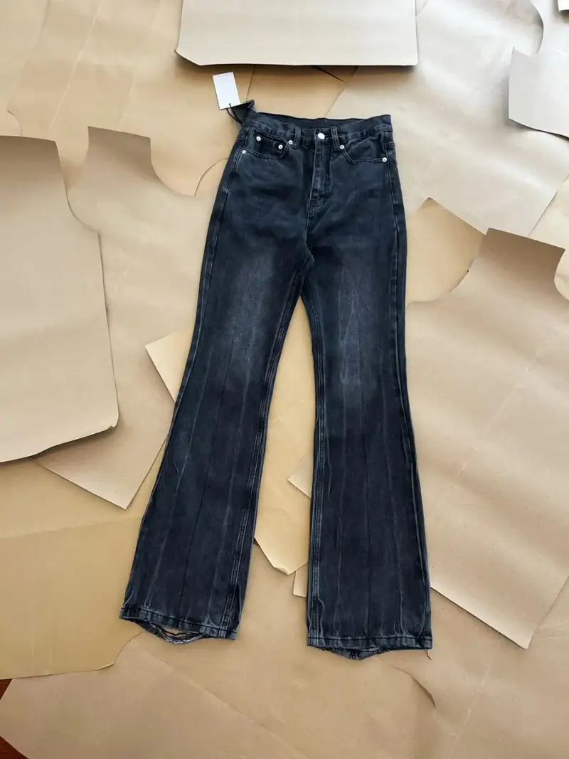 Balenciaga Lost Tape Denim Jeans — black colorway — USFans Spreadsheet photo