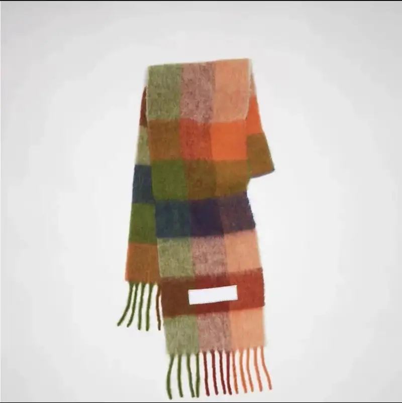 Acne Studios Scarf — orange green colorway — USFans Spreadsheet photo