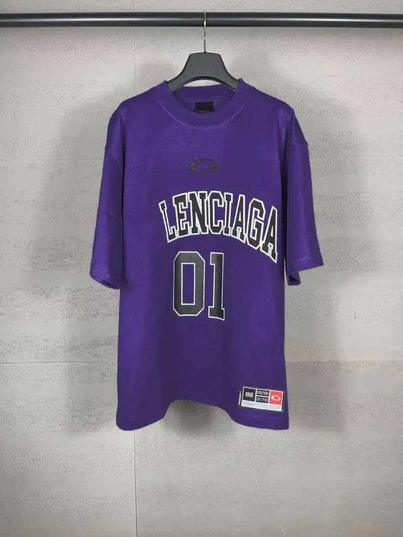 Balenciaga Basketball T-Shirt — purple colorway — USFans Spreadsheet photo
