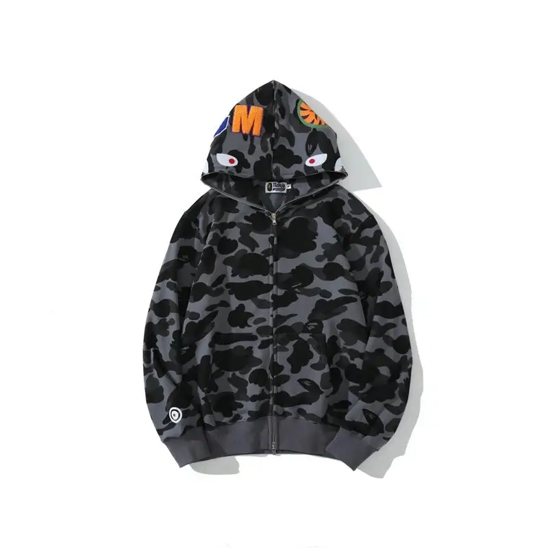 Bape Shark Hoodie — 8301 gray colorway — USFans Spreadsheet photo