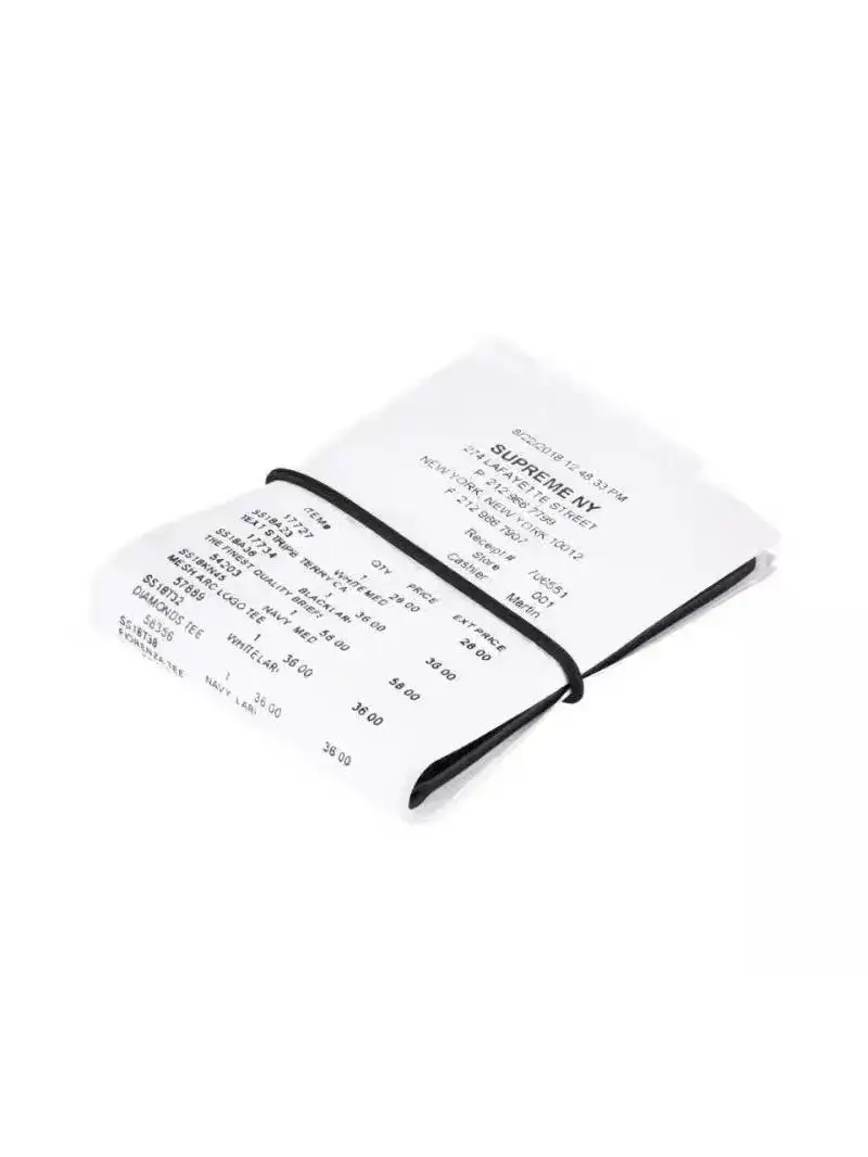 Supreme x Maison Margiela Receipt Wallet — 1 colorway — USFans Spreadsheet photo