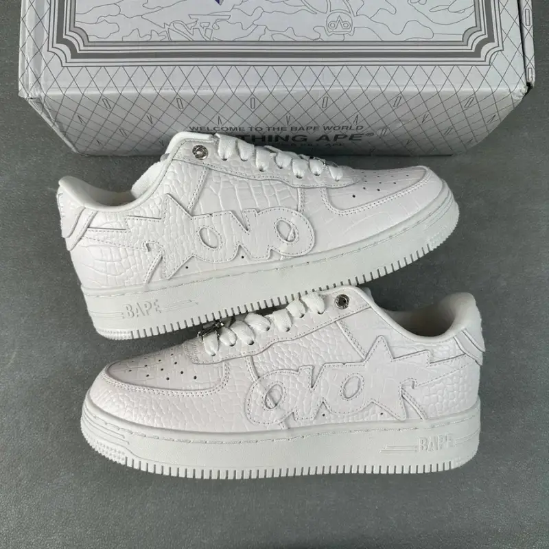 Bapesta Sneakers — OVO x Bape White colorway — Kakobuy Spreadsheet photo