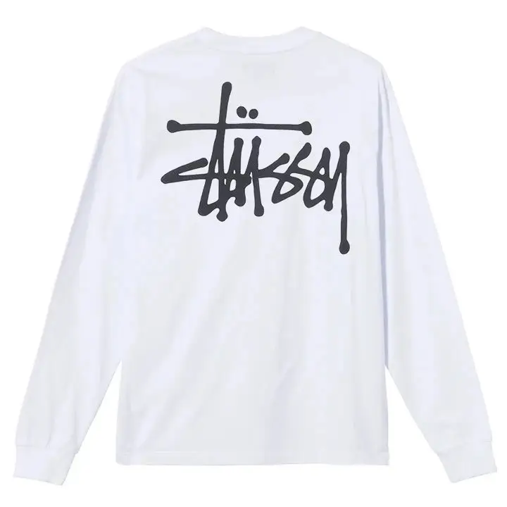 Stussy t-shirt — White basic long sleeve] colorway — USFans Spreadsheet photo