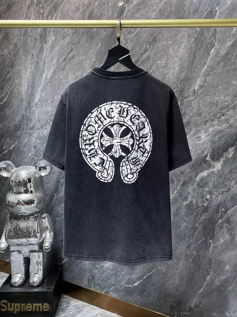 Chrome Hearts Leather Tee — 8773 wash water black colorway — USFans Spreadsheet photo