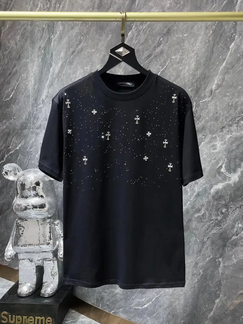 Chrome Hearts Leather Tee — 8761 black colorway — USFans Spreadsheet photo