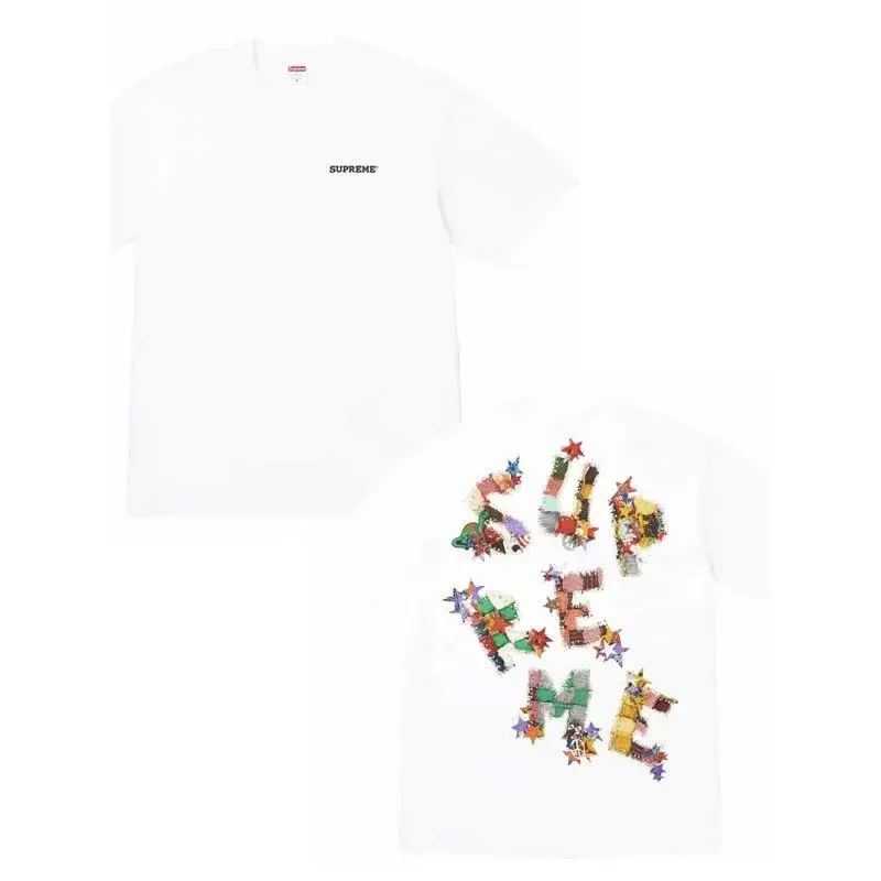 Supreme T-Shirts Cross-Logo — B363 white back color colorway — Kakobuy Spreadsheet photo