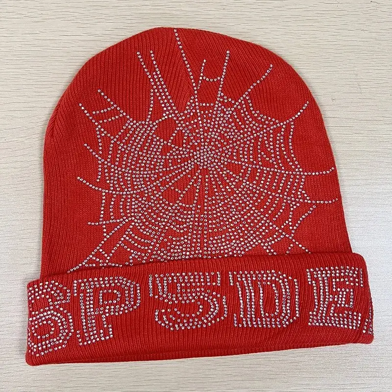 Sp5der Blue Beanie — Orange red colorway — USFans Spreadsheet photo