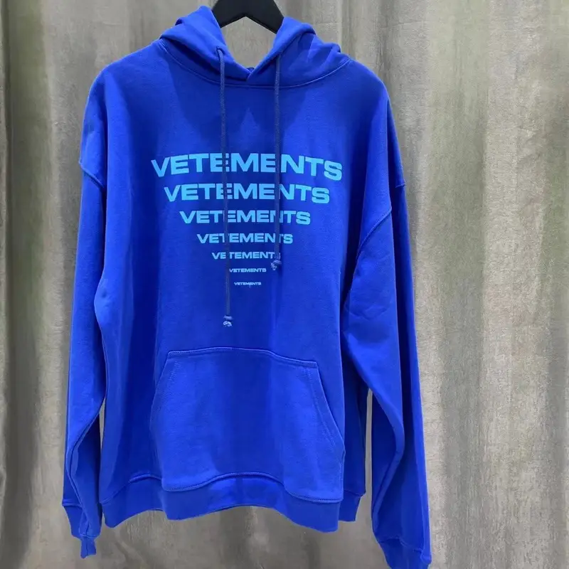 Good Vetements Hoodie — V125 Blue colorway — Kakobuy Spreadsheet photo