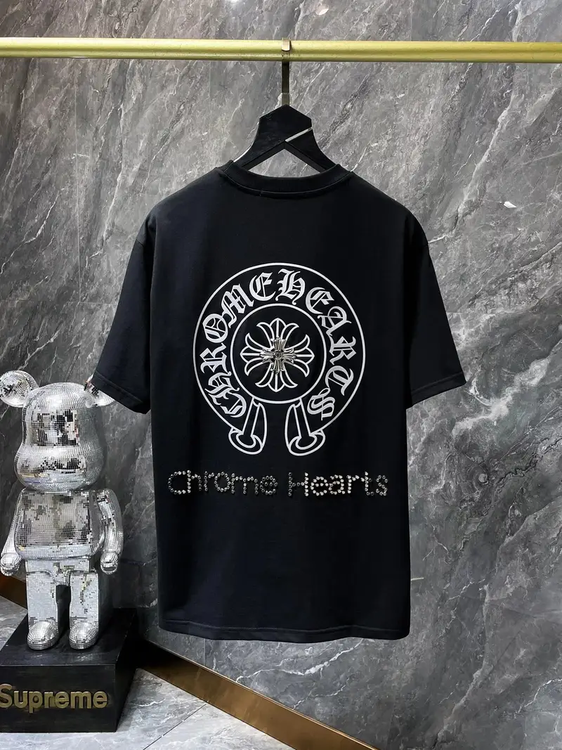 Chrome Hearts Leather Tee — 8790 black colorway — USFans Spreadsheet photo