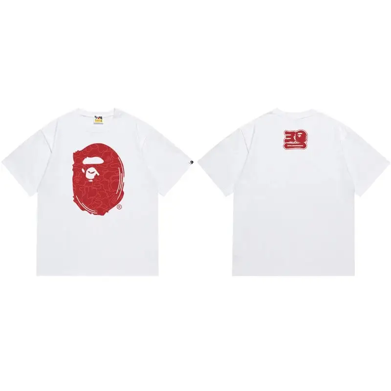 Bape Tees — 173 white red colorway — USFans Spreadsheet photo
