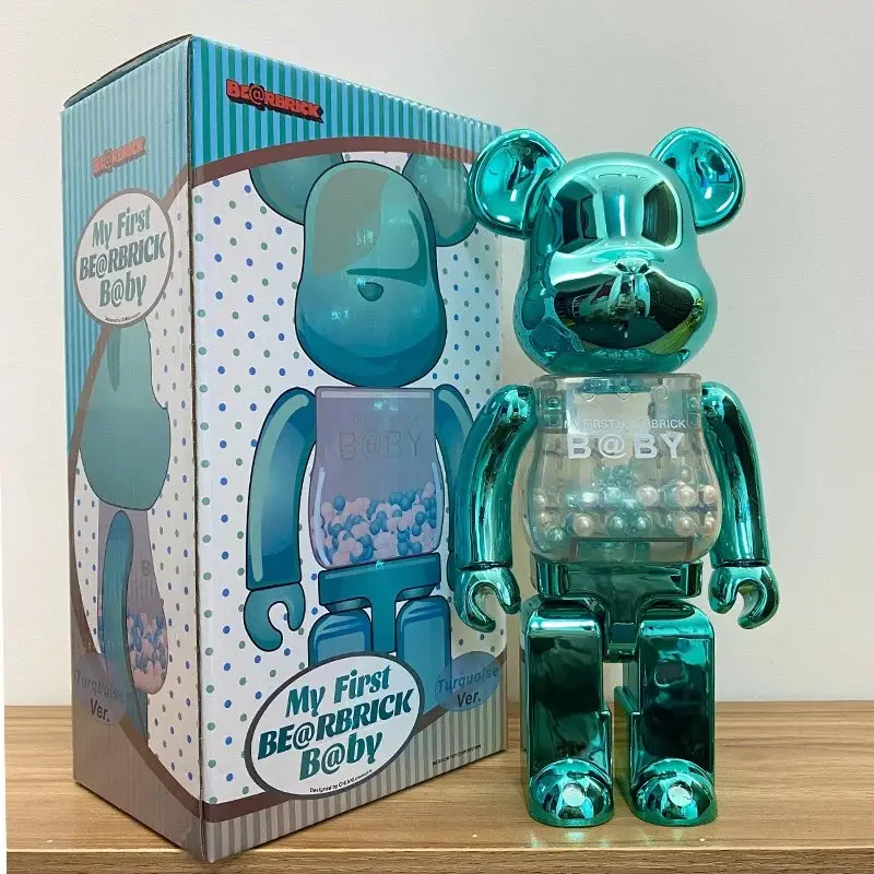 Bearbrick 400% — Qianqiu electroplating green colorway — USFans Spreadsheet photo