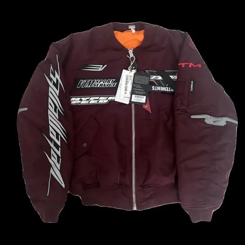 Vetements Racing Bomber Jacket — red colorway — USFans Spreadsheet photo