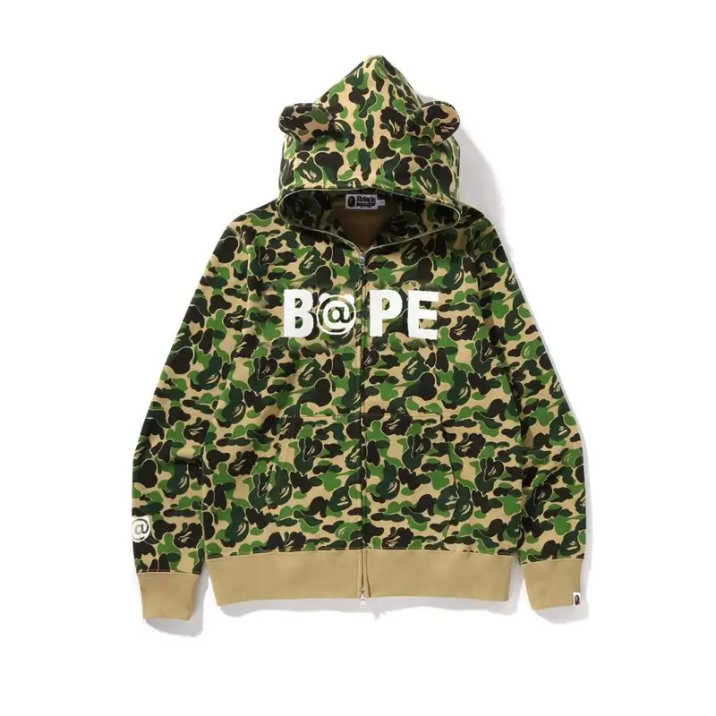 Bape Shark Hoodie (More CW) — 838 green camouflage colorway — USFans Spreadsheet photo